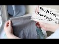 How to Trim Your Pants by Hand (Invisible Hem!)