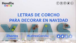 Cómo hacer letras de corcho para decorar 