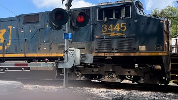 VERY SHORT CSX L644 With 3 Engines Passes By Newberry SC With Just 6 Autoracks On 8/12/2023!
