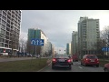 Driving through Warsaw Poland / Вождение в Варшаве Польша