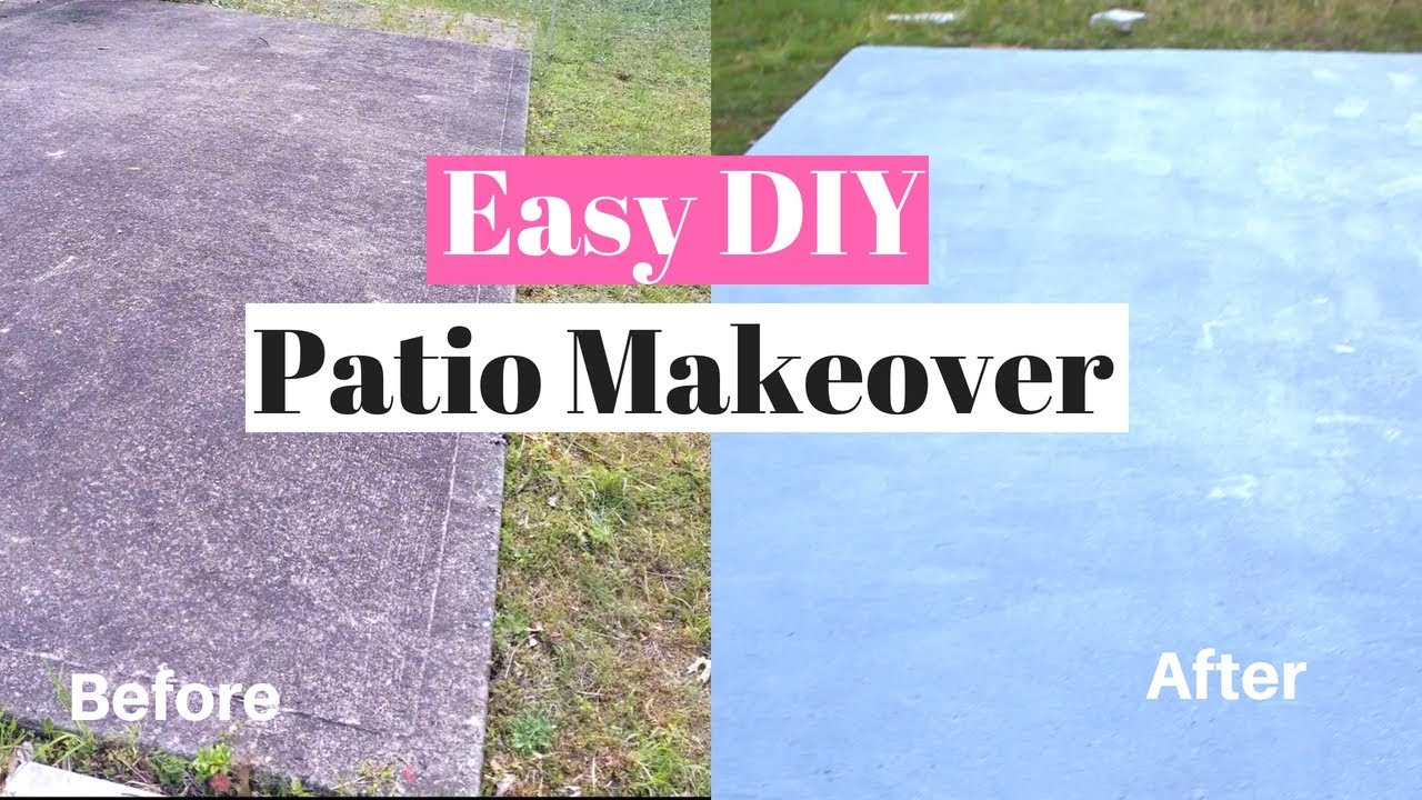 Diy Painting A Concrete Patio Easy Makeover Using Behr Porch Paint You - What Kind Of Paint For Concrete Patio