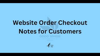 Website Order Checkout Notes for Customers | Odoo Custom Application #odoo  #odooapps