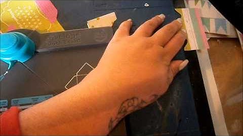 How I Make Tabs with my WRMK envelope board punch