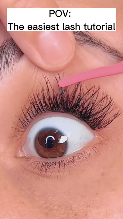 Teach you how to apply cluster lashes at home