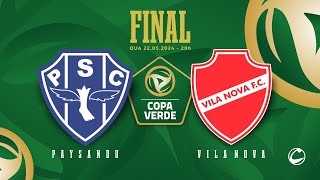 AO VIVO | Paysandu x Vila Nova | Final - Copa Verde 2024 image