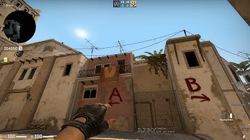 Mirage window smoke (128 tick) from t-spawn