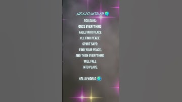 HELLO WORLD 🌎 #HELLOWORLD #ENLIGHTENMENT #INSPIRATION 🌎