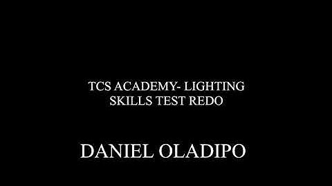TCS ACADEMY- LIGHTING SKILLS TEST 2.0