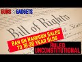 Ban on Handgun Sales to 18-20 Year Olds Ruled UNCONSTITUTIONAL