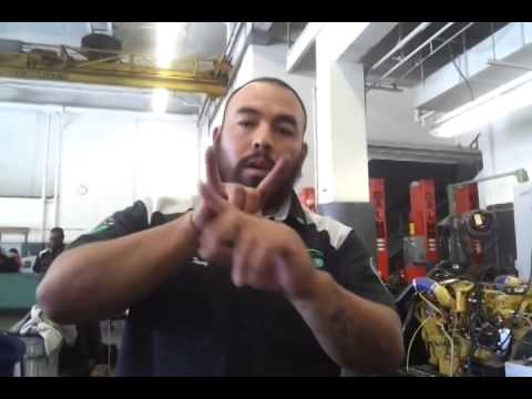 Valve adjustment on a Detroit Diesel tune up - YouTube