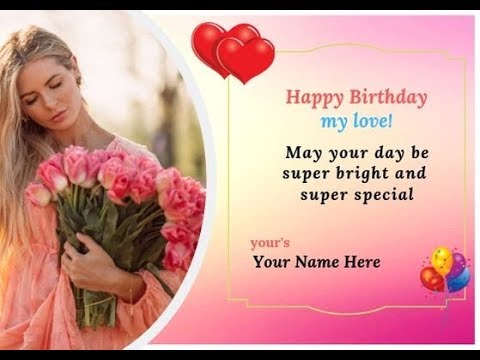 how to create a free birthday card to your love on CANVA - YouTube