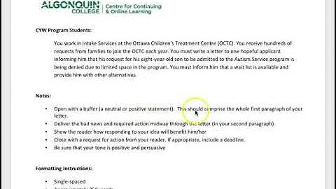 Assignment 2 Video Instructions