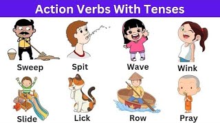 200 Action Verbs With Tenses | Easy EnglishLessons | Master Simple Present, Past & FuturBeginner