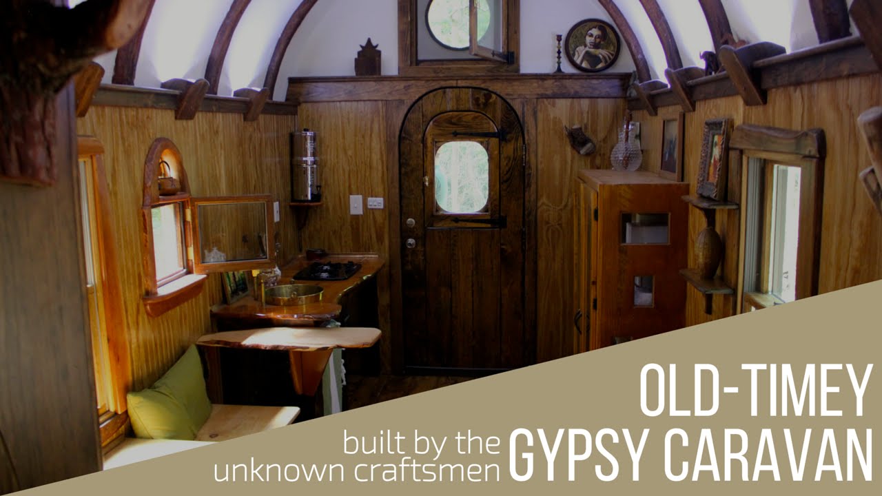 An Old Timey Gypsy Caravan Built By The Unknown Craftsmen
