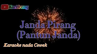PANTUN JANDA (JANDA RAMBUT PIRANG) KARAOKE NADA CEWEK Song midi karijreng