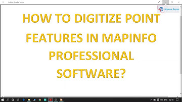 HOW TO DIGITIZE/HIGHLIGHT POINT FEATURES IN MAPINFO PROFESSIONAL SOFTWARE? |RS & GIS| MAPINFO BASIC