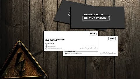 how to Create mockup business card in photoshop cs6 bangla 2