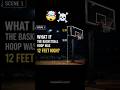 🏀 What If Basketball Hoops Were 12 Feet High? 🤯 #basketball #basketballfacts