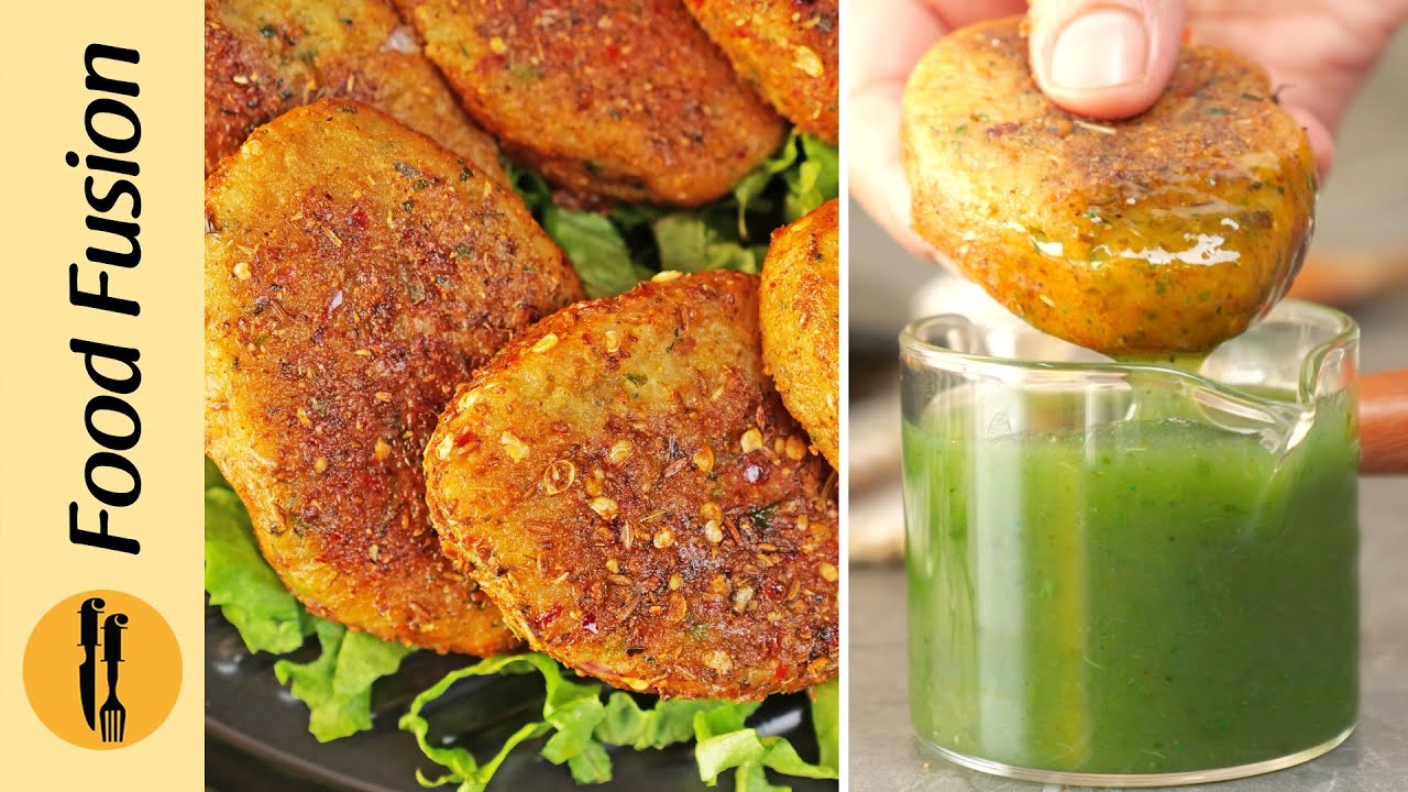 Potato Chatkhara Kabab/cutlets   Chatkhara Aloo Kabab Recipe by Food Fusion