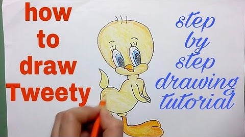How to draw Tweety | drawing for kids | step by step drawing tutorial