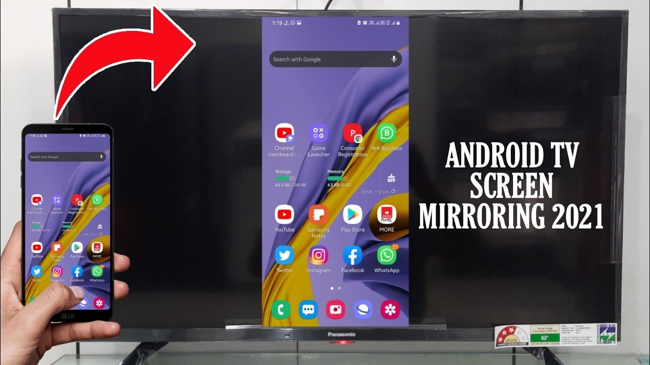 How To Screen Panasonic Android Tv || & 650DX &750DX Screen Mirroring - YouTube