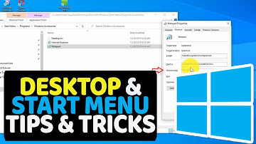 Windows 10 Start Menu, Desktop and Taskbar Tips and Tricks