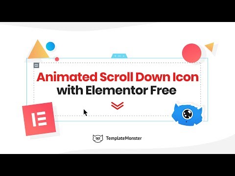 Create Animated Scroll Down Button / Arrow with Elementor Free and Pro