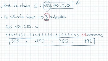 Ejemplo de cálculo de Subredes