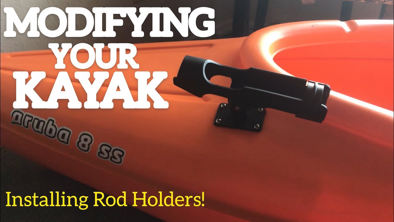 How To Install Kayak Fishing Rod Holders (EASY) 