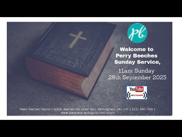 Sunday Service 28th September 2025