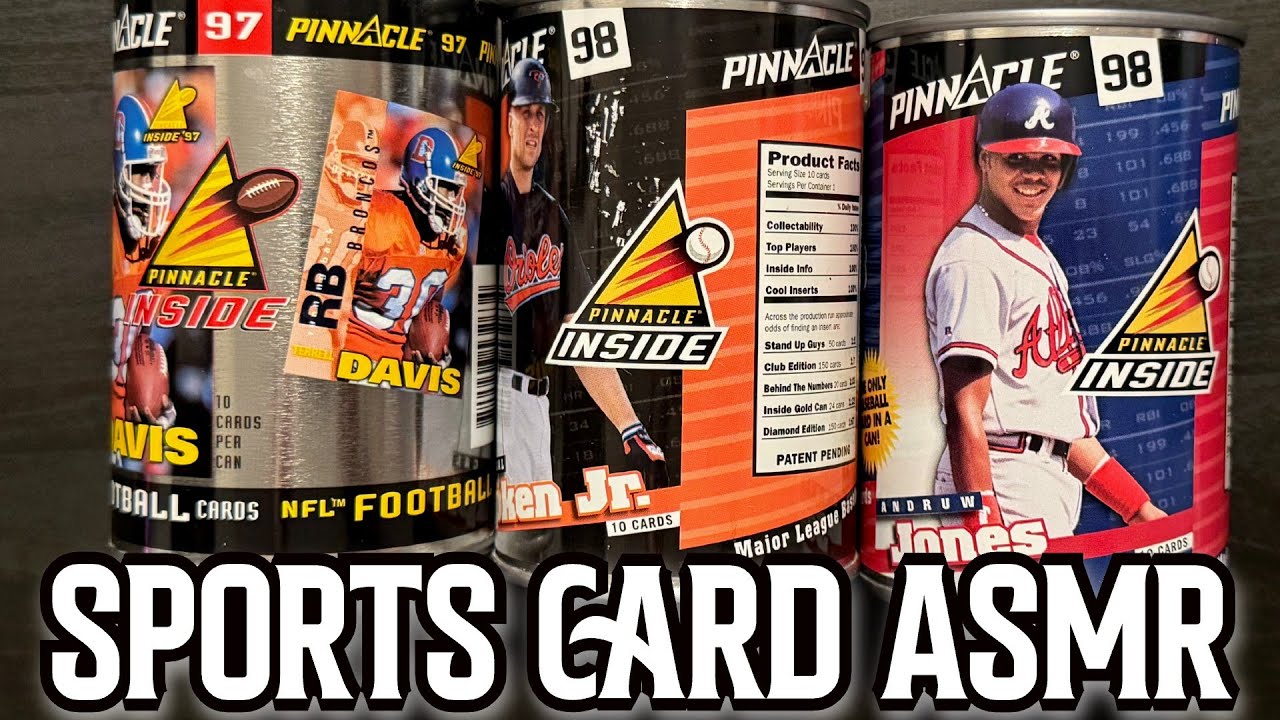 Opening CANS of sports cards | ASMR style | Sports Card ASMR