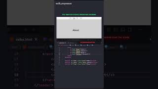 how to make СSS smooth scroll  behaviour on menu in HTML #video #coding #viralvideo #views #views