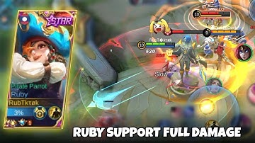 Ruby Support Buat Musuh Kena Mental | Build Ruby Tersakit Dan Terkuat 2022 | Top 1 Global Ruby