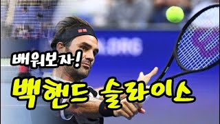 [테니스] 배워보자! 백핸드 슬라이스