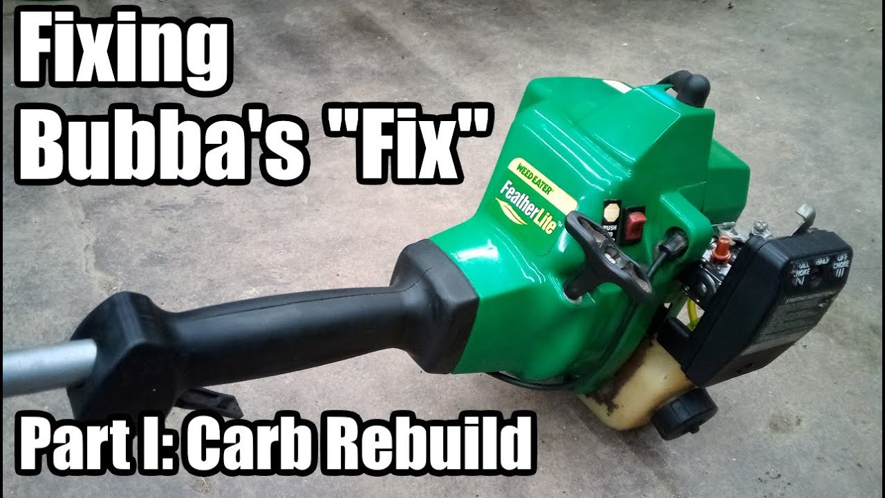 Weed Eater Featherlite Carburetor Rebuild #diy - YouTube