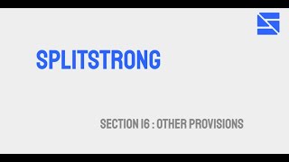 SplitStrong Florida Parenting Plan Review : Section 16 - Other Provisions