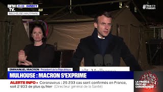 Revoir en intégralité l'intervention d'Emmanuel Macron depuis Mulhouse