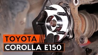 Cum să schimb Set rulment roata TOYOTA COROLLA 2019 - pas cu pas tutorial video