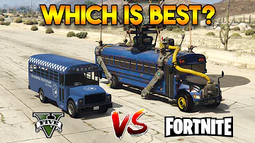 GTA 5 BUS VS FORTNITE BUS (WHICH IS BEST?)