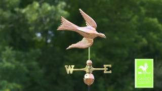 Good Directions 9617P Peace Dove Weathervane - Polished Copper