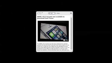 iOS 7 - Mac OS X Dashboard Widget