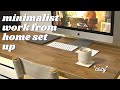 COZY MINIMALIST WORK FROM HOME DESK SET UP I shesfrench