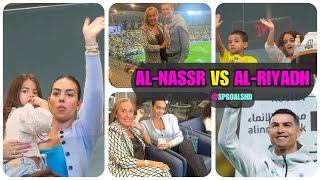 😇Georgina, Ronaldo Family, Reaction To Ronaldo’s Goal Vs Al Riyadh |Al Nassr Vs Al Riyadh|08/12/2023