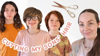 Cutting my sons' hair SHORT ✂️❤️