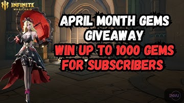 Infinite Magicraid (IMR): Win up to 1000 gems for free | April Month Gems Giveaway Event