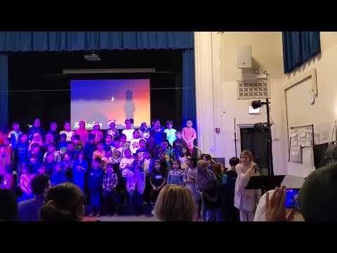 Mosaic elementary school international fest cultural 3rd graders choir singing song 🎵 auditorium!!!