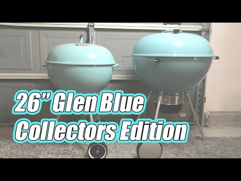 Weber's NEW 26" BLUE IMPERIAL - Collectors / Weber Kettle Club Edition - YouTube
