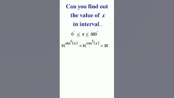 81^sin2x+81^cos2x=30 // 𝐌𝐚𝐭𝐡 𝐎𝐥𝐲𝐦𝐩𝐢𝐚𝐝 𝐐𝐮𝐞𝐬𝐭𝐢𝐨𝐧 // #shorts #mathematics #math_olympiad #trending