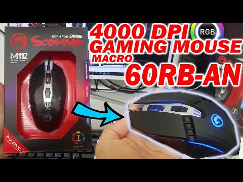 Unboxing Review Mouse Gaming Marvo M112 4000 DPI Born For Gamer Harga 60rb-an