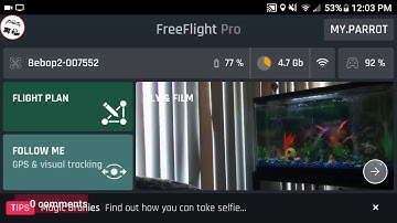Transferring files from parrot bebop 2 to a phone